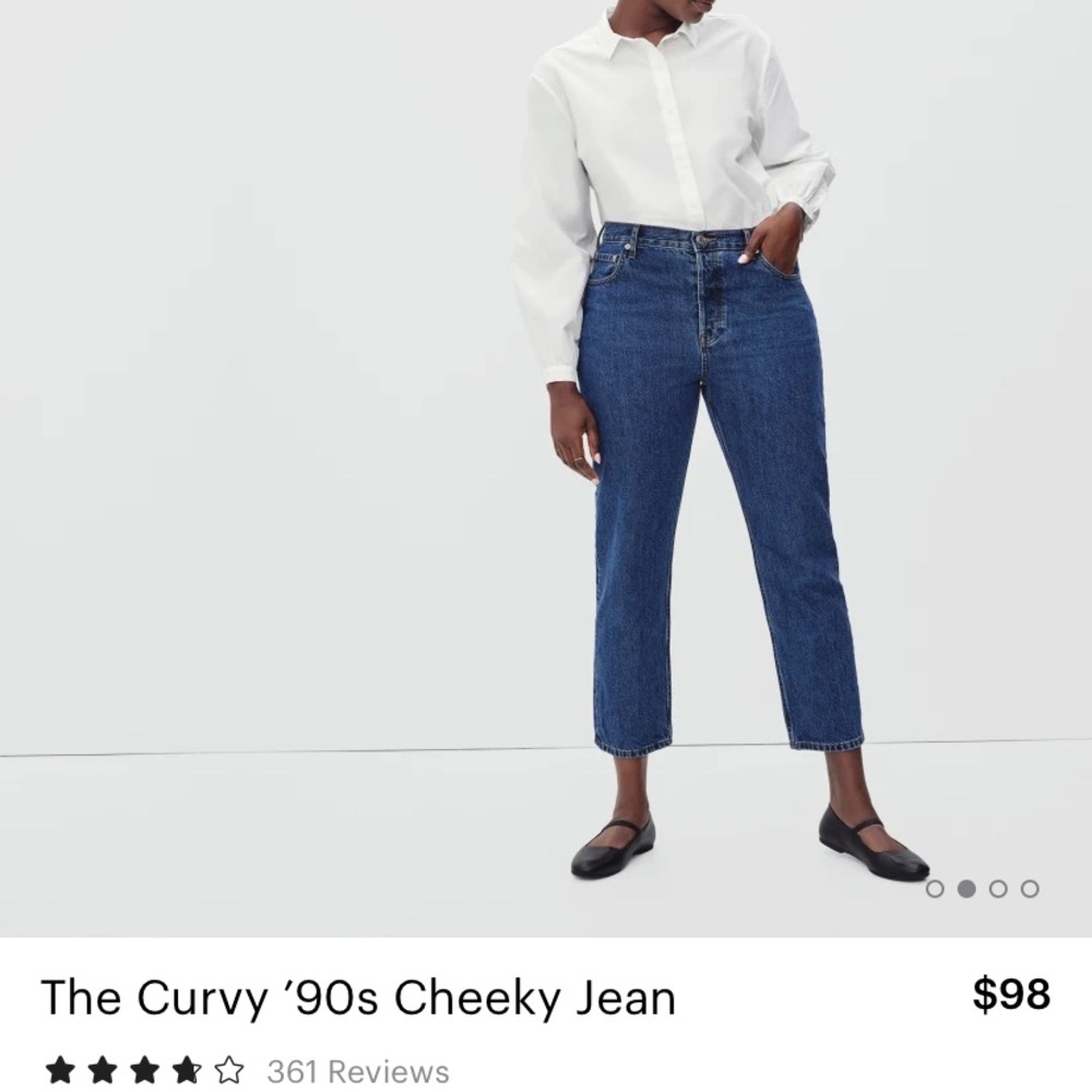 Everlane Curvy 90s cheeky jean